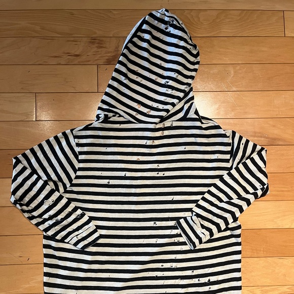 LF Emma & Sam striped distressed hoodie - Picture 2 of 3